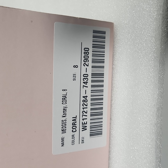 Coral Wedge Sandals Just Fab "Karsey" New In Box size 8 Rope Heel - Picture 8 of 15